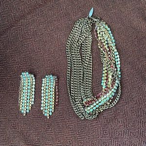 Fallon necklace and earring set. Rare find! New in box!